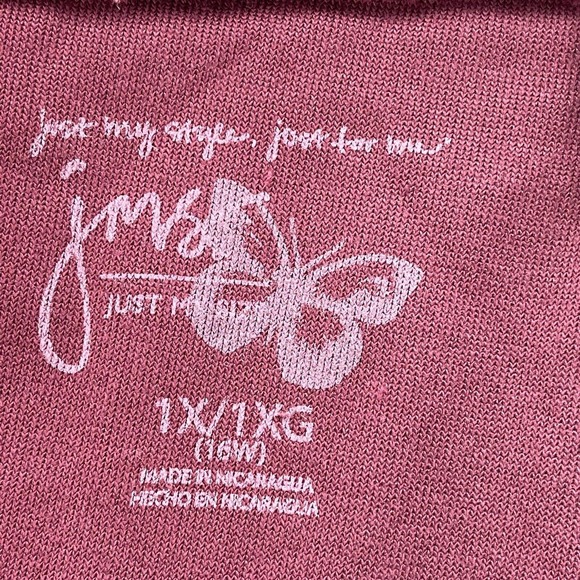 Just My Size JMS Womens Sz 1X (16W) Stretch Classic Pull On Elastic Waist - Picture 9 of 10